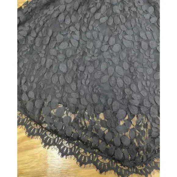 Free People Whimsygoth Mini Dress Size 2 Witchy Grunge Asymmetric Dark Romantic - Picture 5 of 12